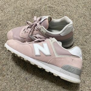 Pink New Balance 574s